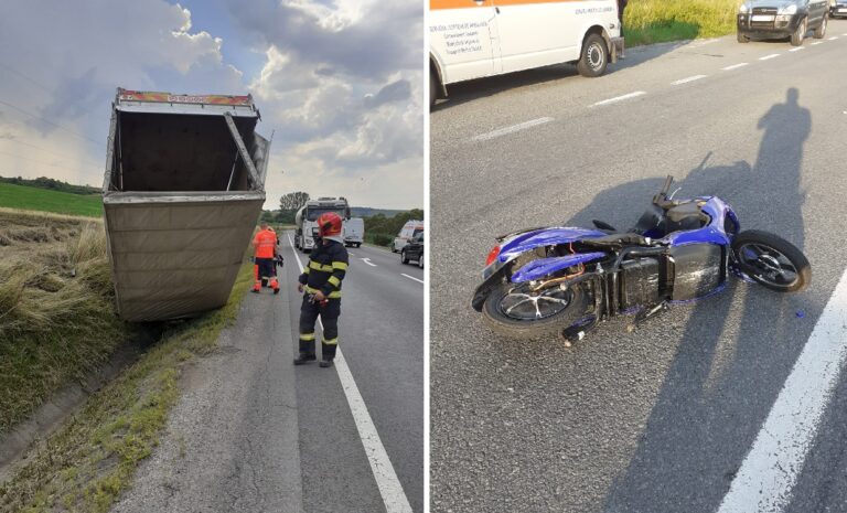 Accident pe DN1 Cluj-Oradea, în Valea Drăganului: Un motociclist a fost rănit grav!