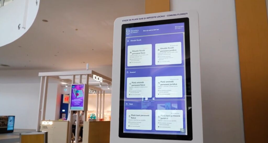 Floreștenii își pot achita taxele și impozitele la automate de plată