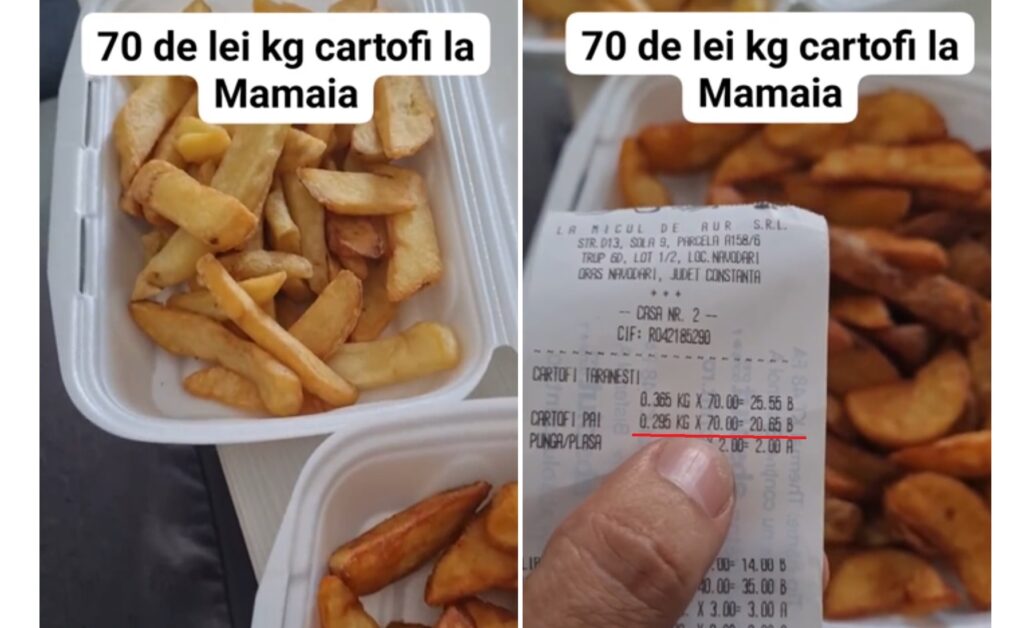 Prețuri de Coasta de Azur pe litoral: „Incredibil! 70 de lei kilogramul de cartofi”