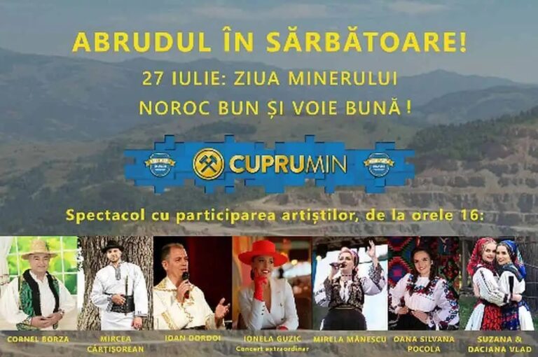 Ziua Minerului la Abrud. Care este programul evenimentului?
