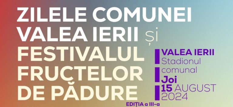 Festivalul Fructelor de Pădure, la Valea Ierii