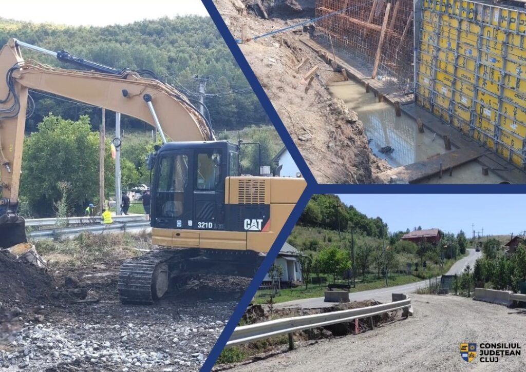 Se construiește un pod nou în Ciurila: Noul pod va avea o lungime totală de 10,14 metri