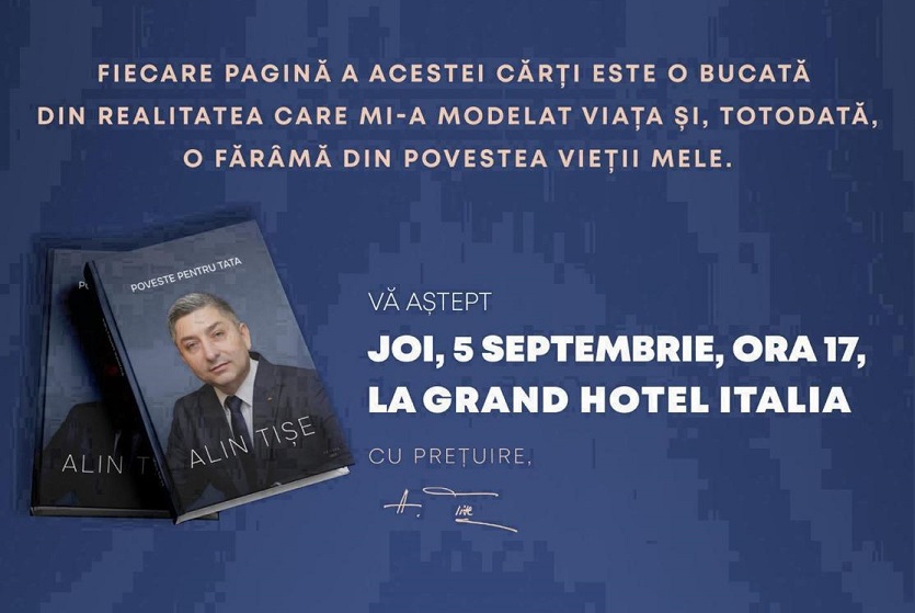 Liderul Clujului, Alin Tișe, își lansează o carte. A ales să nu o facă în campanie sau pentru o viitoare campanie. Tișe: „Sunt convins că mulți dintre voi vă veți întreba, ce l-a apucat și pe ăsta cu scrisul de cărți?”