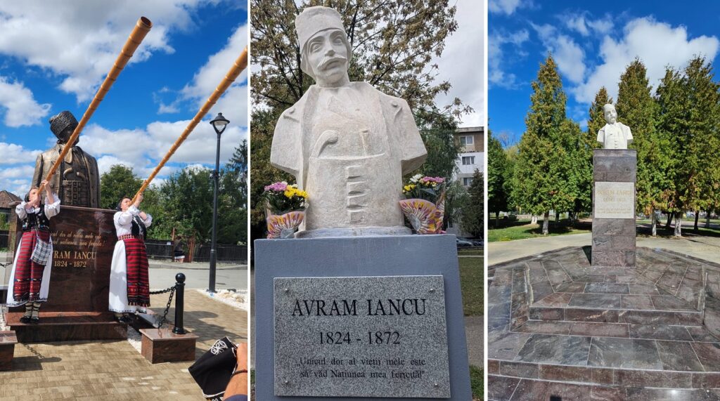 Trei busturi ale lui Avram Iancu au fost inaugurate într-o singură zi în trei localități din Transilvania