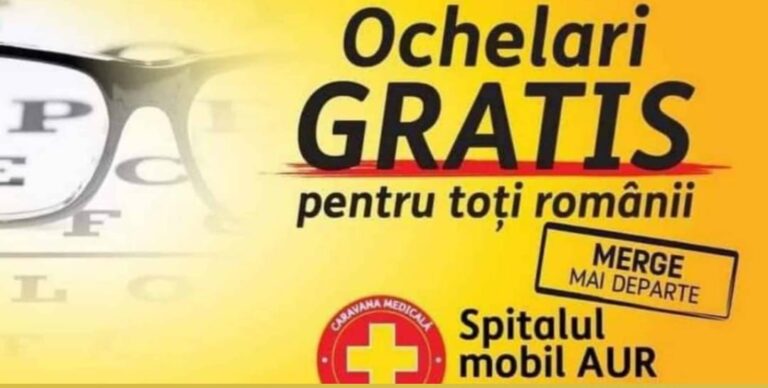 Spitalul Mobil AUR ajunge în județul Bihor: consultații oftalmologice gratuite și ochelari de vedere pentru toți românii