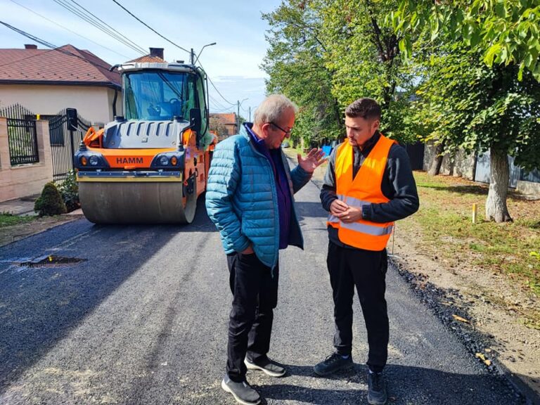 Mircea Moroșan: Se toarnă primul strat de asfalt pe strada Luceafărului și urmează străzile Băii, Apei și Tăbăcarilor