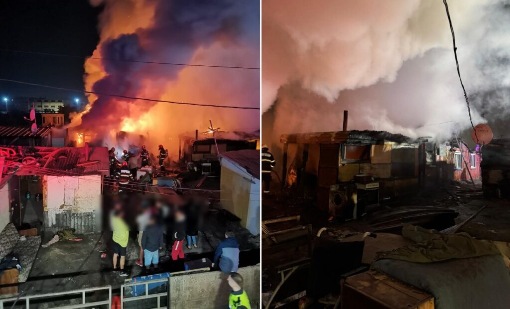 Incendiu la Pata Rât. 80 de persoane au reușit să se autoevacueze!