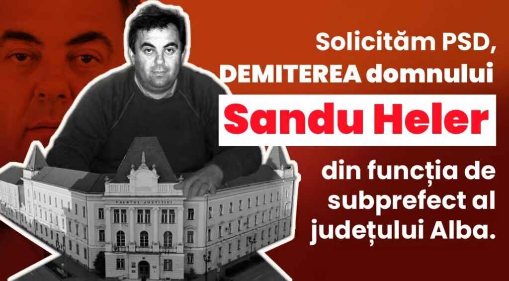 PNL Alba cere demisia suprefectului Sandu Heler după ce a fost găsit de către ANI în conflict de interese
