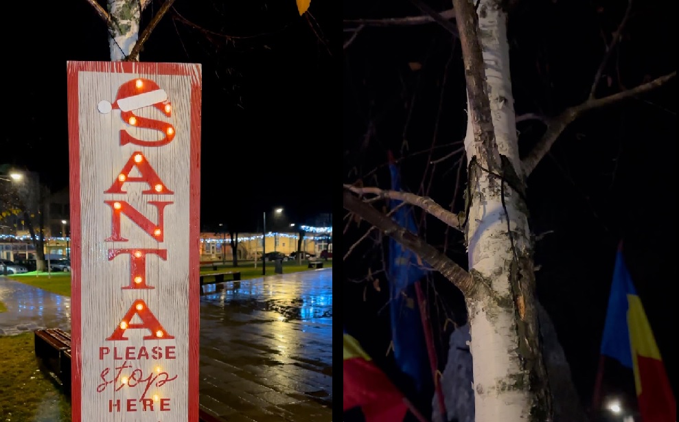 Hoții au furat decorațiunile și ornamentele dintr-un târg de crăciun din Apuseni. Primăria din Beiuș roagă hoții să nu mai strice magia Crăciunului!