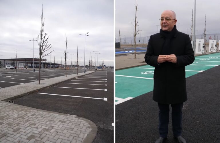 Park & Ride-ul la Aeroportul din Cluj a fost finalizat: Proiectul parkingului are 889 de locuri de parcare!