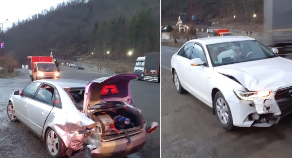 Două mașini s-au ciocnit lângă Bologa pe DN1 Cluj-Oradea
