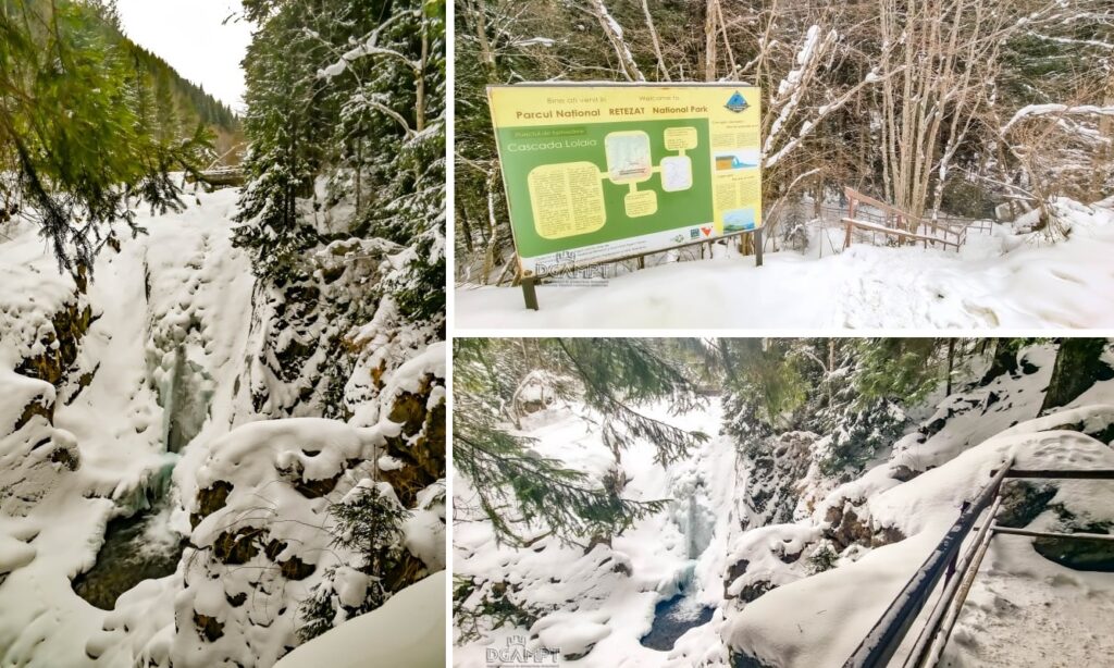 Cascada Lolaia, pe timp de iarnă, o bijuterie ascunsă în inima Munților Retezat, își dezvăluie magia în cele mai spectaculoase forme!
