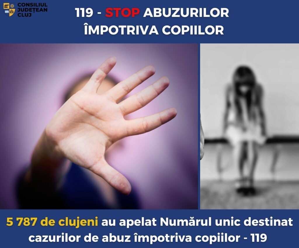5.787 de clujeni au apelat la numărul unic destinat cazurilor de abuz împotriva copiilor 