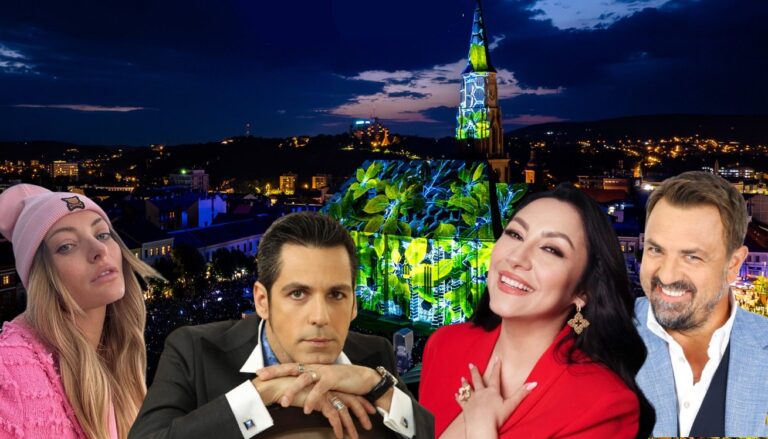 Cum se văd de la Cluj, Delia Matache, Andra Măruță, Stefan Bănică jr. și Horia Benciu, vedetele României în materie de muzică, show și concerte