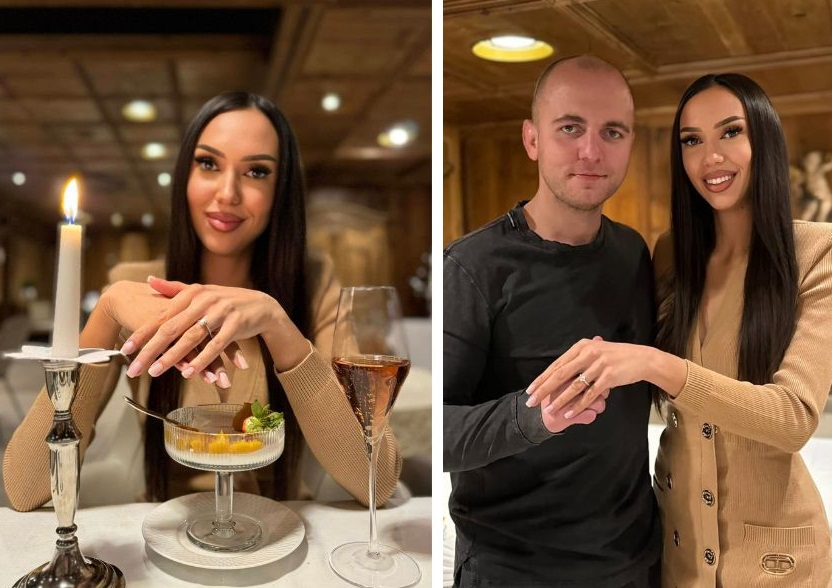 Artista orădeancă Jessie Baneş a fost cerută în căsătorie de către deputatul Andrei Guşă, fiul omului de afaceri Cozmin Guşă