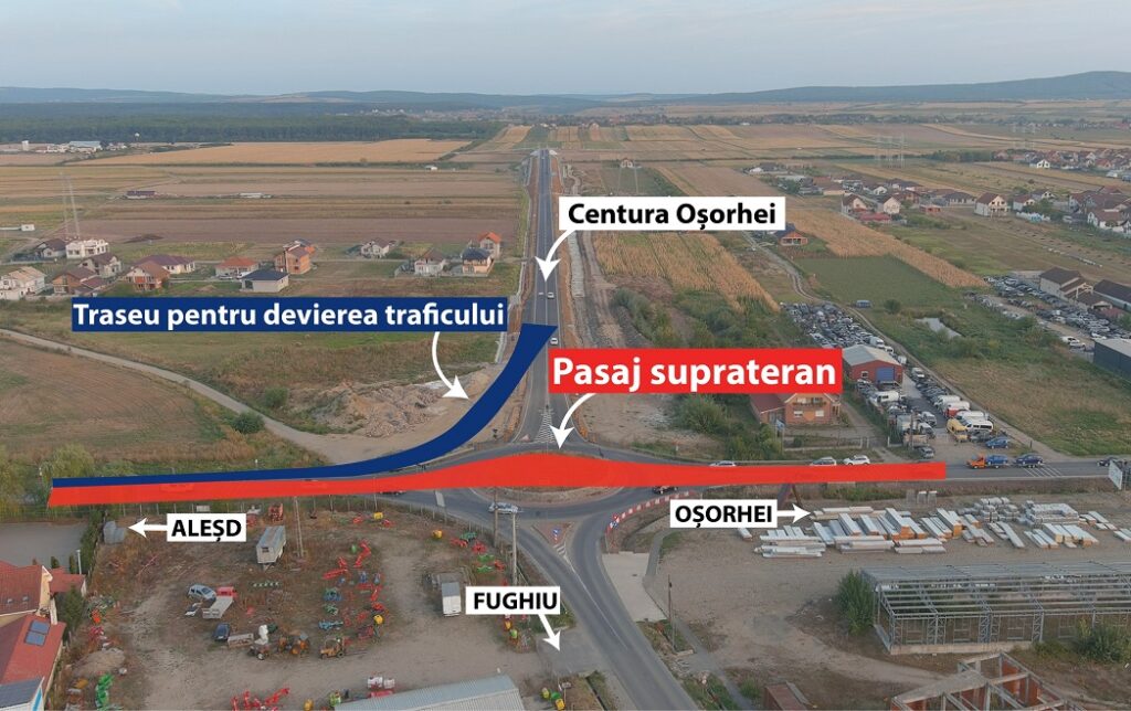 A fost dat ordinul de începere a lucrărilor pentru pasajul suprateran de la ieșirea din Oșorhei