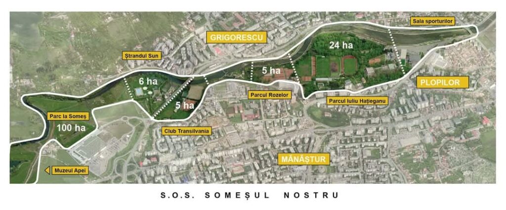Cel mai mare spatiu public verde-albastru din țară, între Florești și Cluj, este propus de civicii clujeni. Propunerea crează o legătură verde între Apuseni și Cluj-Napoca!