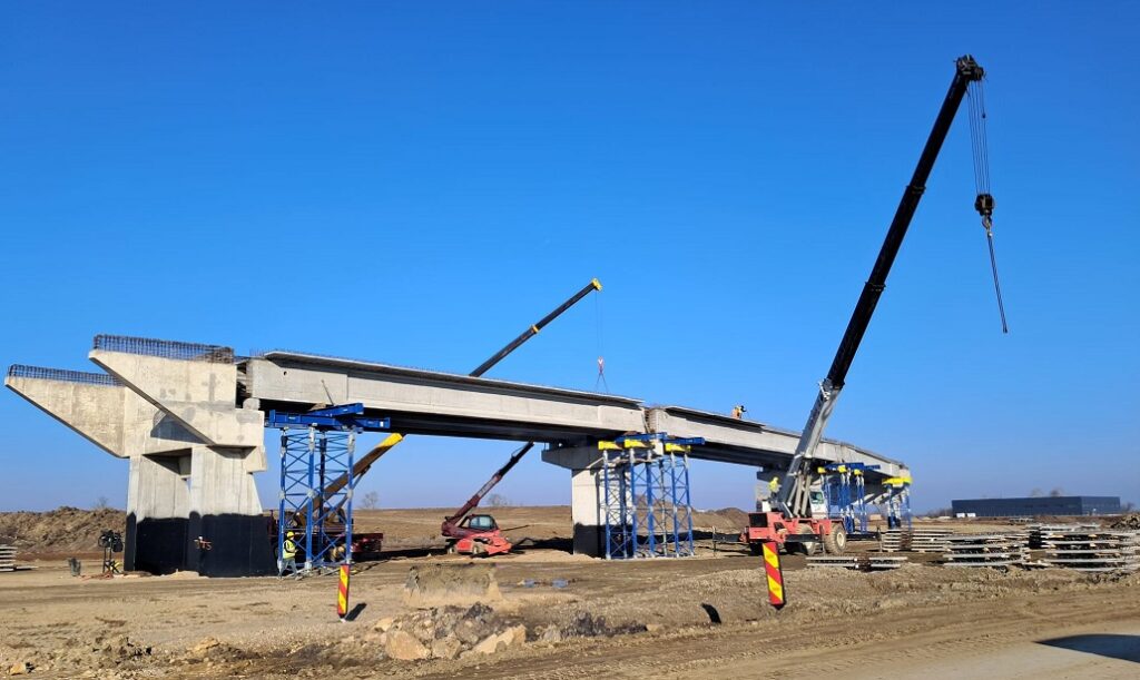 Lucrările la drumul de legătură dintre DN69 Timișoara – Arad și autostrada A1 au ajuns la 42%