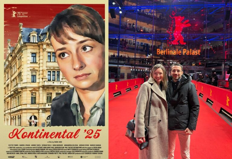 Milionarul clujean Darius Mârza și soția sa, printre puținii români de pe covorul roșu de la Berlin, la premiera mondială a filmului Kontinental ‘25
