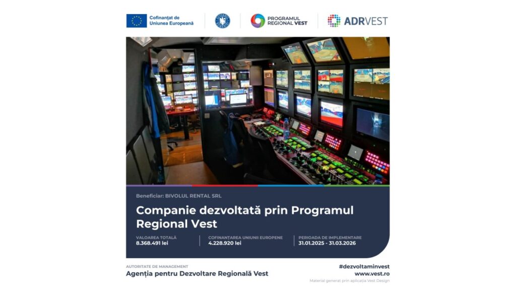 Anunț de finalizare proiect pentru Bivolul Rental SRL