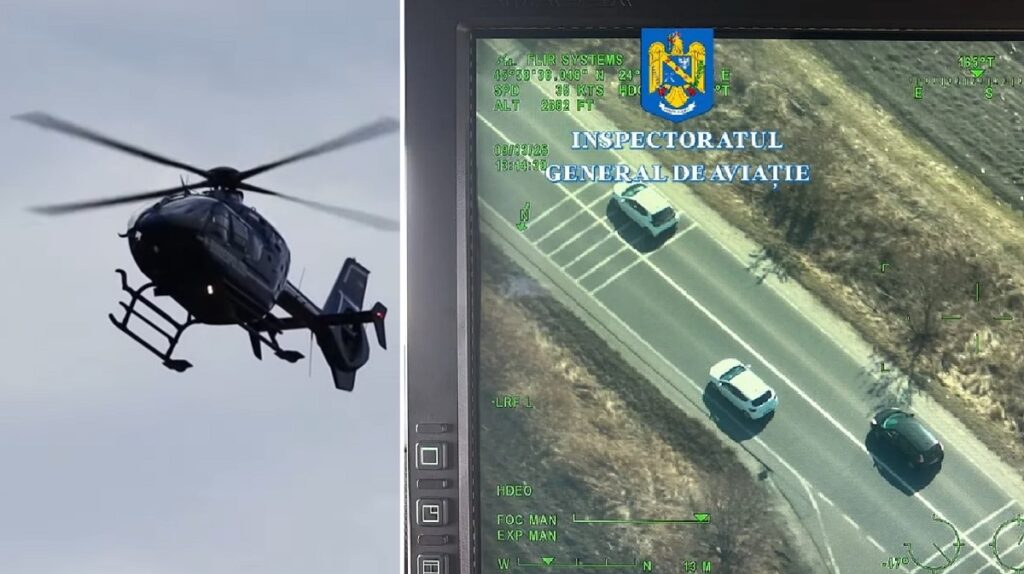 Șoferii din Ardeal care iubesc viteza vor fi surprinși de poliție și din elicopter! Amenzile vor fi greu de contestat, proba video fiind decisivă!