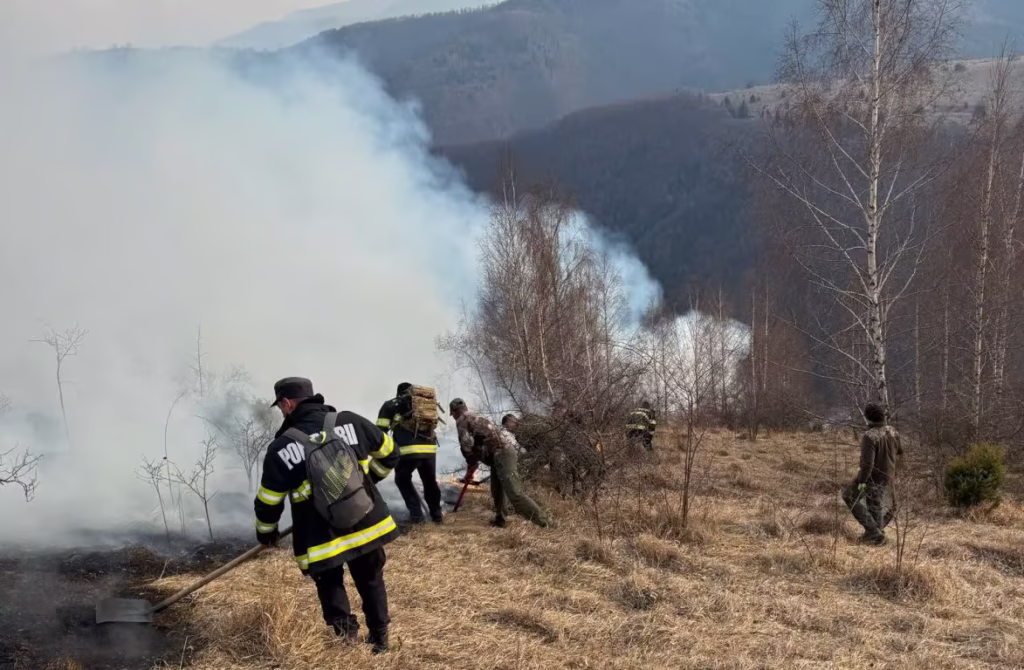Arde Alba! Au ars peste 250 de hectare de pădure și vegetație uscată în ultimele 24 de ore!