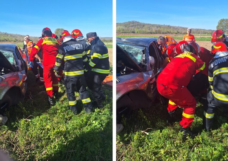 Accident rutier grav la Sibișel: un bărbat a ajuns la spital după ce a intrat cu mașina într-un copac!