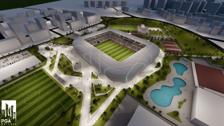 Corvinul Hunedoara va avea un super stadion cu 10.100 de locuri, parcare subterană, căi de acces rutier și pietonal și va dispune de toate facilitățile!