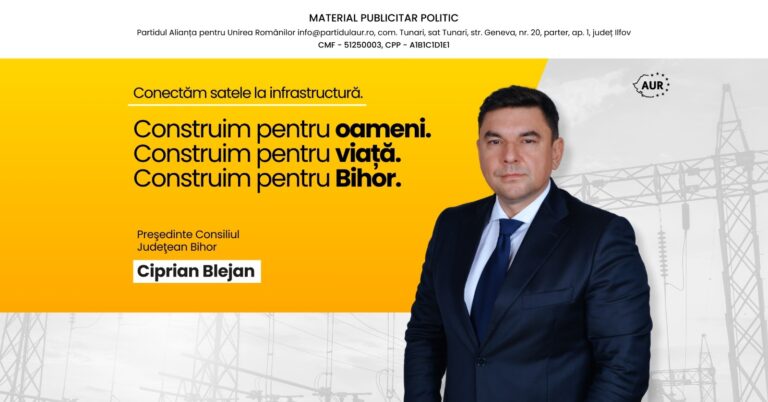 „Toaleta din curte – rușinea administrației. E timpul să spunem STOP.” – Ciprian Blejan, candidat AUR la CJ Bihor