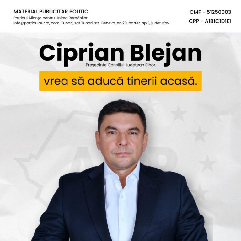 Satul nu moare dacă ne pasă. Ciprian Blejan vrea să aducă tinerii acasă.