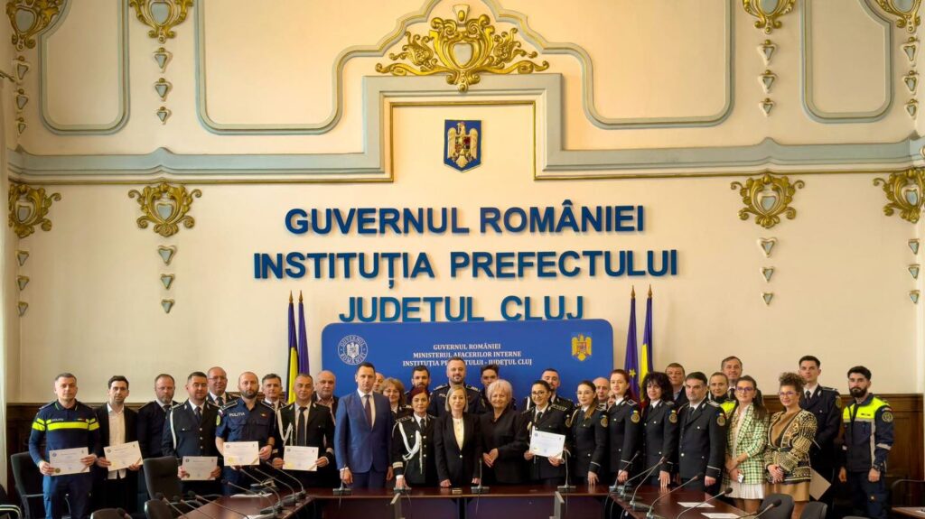 Instituțiile de forță ale Clujului, alături de Maria Forna de Ziua Instituției Prefectului