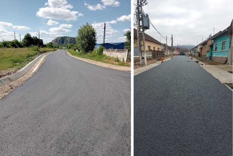 Pista de biciclete și modernizatea străzii Bisericilor din Finiș sunt aproape de finalizare