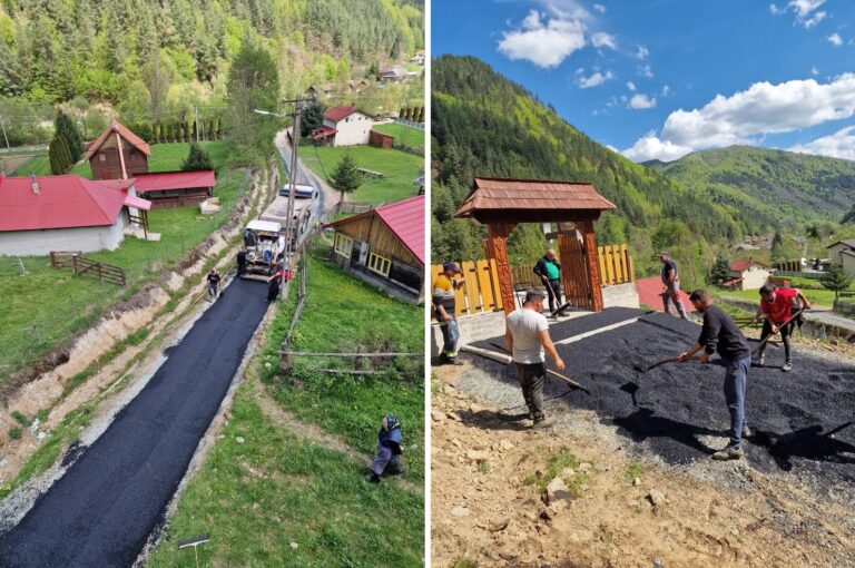 Lucrări de infrastructură în plină desfășurare la Mărișel, în lunile aprilie și mai