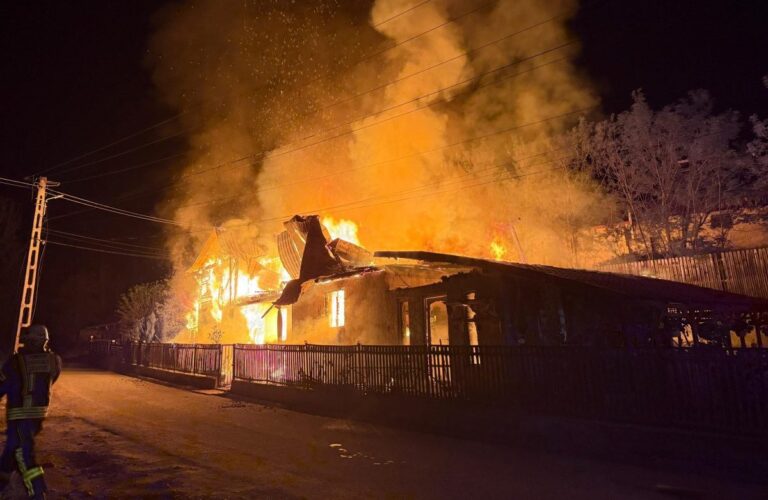 Incendiu devastator în comuna Meteș: O locuință mistuită de flăcări în toiul nopții!