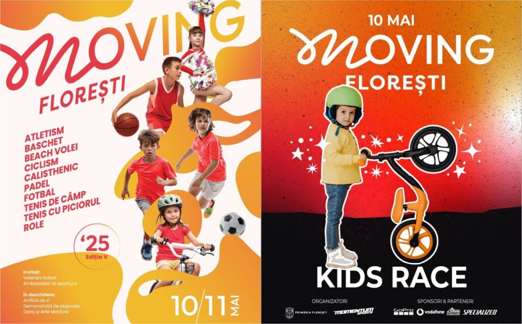 Weekend dedicat sporturilor în comuna Florești: începe evenimentul Moving Florești