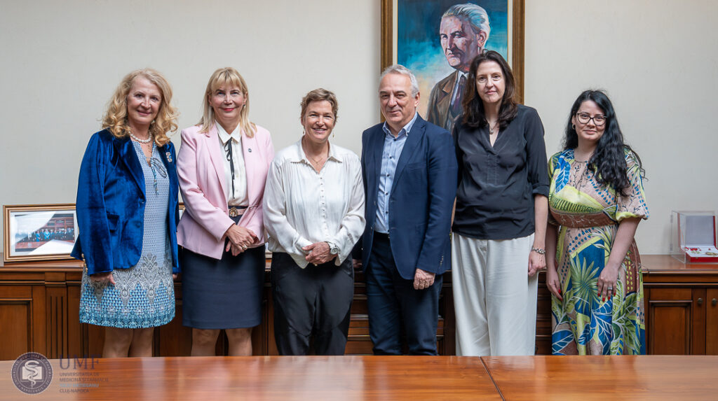 Vizită internațională la UMF Cluj: Delegația Organizației Mondiale a Sănătății România, prezentă la Cluj-Napoca