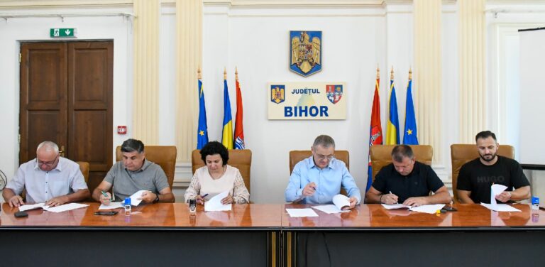 Acordul de parteneriat între Consiliul Județean Bihor și comunele Dobreşti, Drăgăneşti, Holod, Roşia și Şuncuiuş pentru proiectul de împăduriri