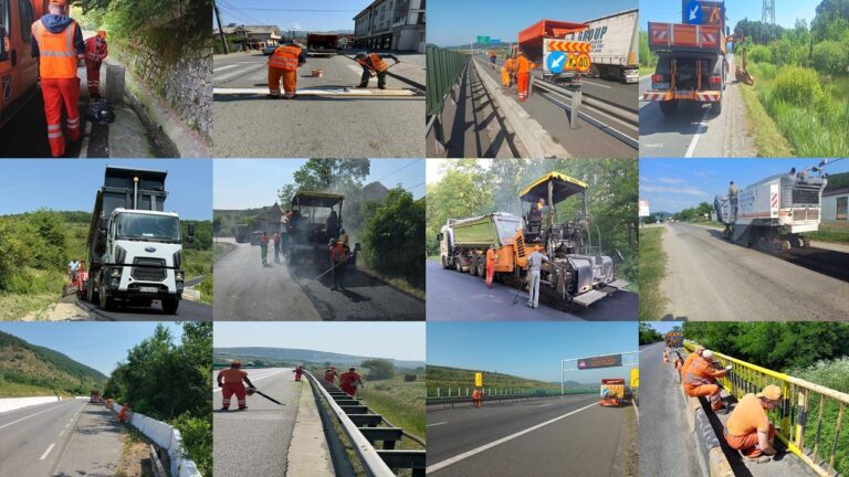 Lucrări de întreținere pe drumurile naționale și autostrăzile din Transilvania