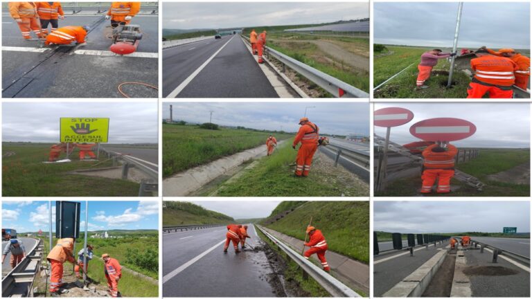 Lucrări de întreținere pe autostrăzile A3 și A10: DRDP Cluj intervine pentru siguranța și fluidizarea traficului