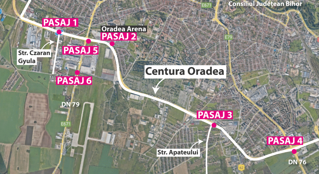 Șase pasaje subterane pentru pietoni vor fi construite în Oradea. Proiectele sunt în faza de licitație pentru execuție