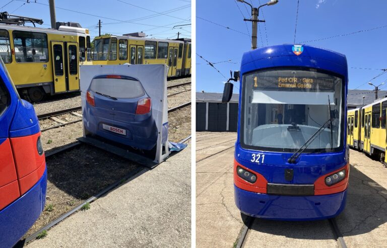 Oradea are cele mai inteligente tramvaie din România. Bosch introduce sistemul anticoliziune de ultimă generație!