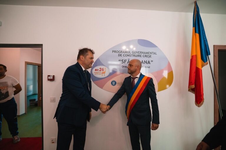 Pâncota are din nou o creșă de stat, după mai bine de 30 de ani. Investiție guvernamentală de 1,8 milioane euro în cadrul programului „Sfânta Ana”
