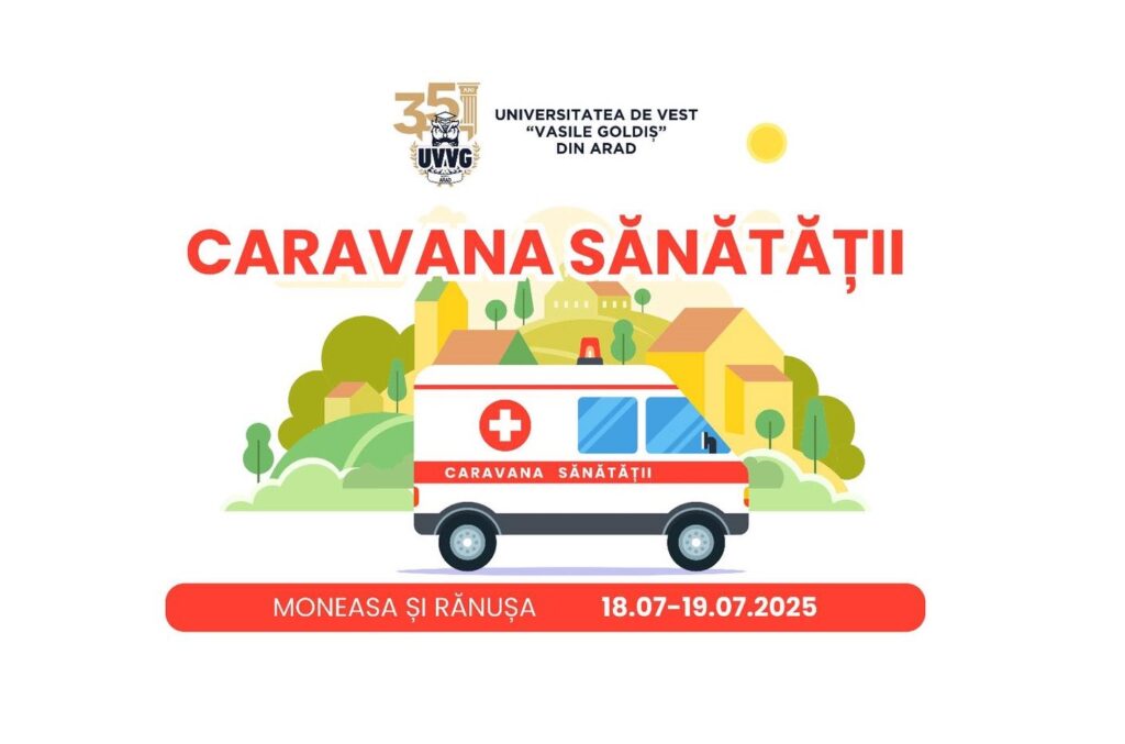Caravana Sănătății ajunge în Moneasa și Rănușa: Consultații gratuite pentru localnici oferite de specialiști ai Universității de Vest „Vasile Goldiș”
