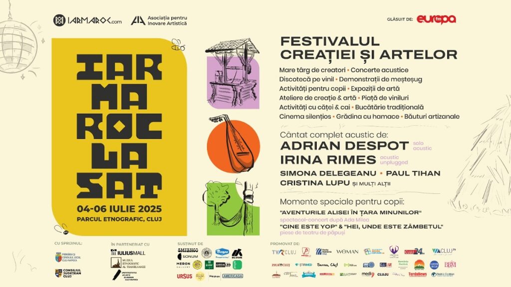 IARMAROC la Sat: a început numărătoarea inversă pentru Festivalul Creației și Artelor. Zeci de concerte și activități pentru toate vârstele își așteaptă oaspeții, la Sat