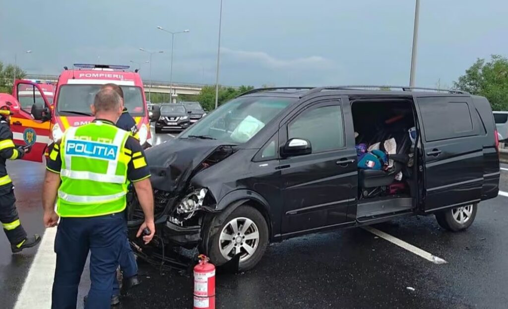 Accident pe autostrada A1 Sebeș-Deva, zona Simeria