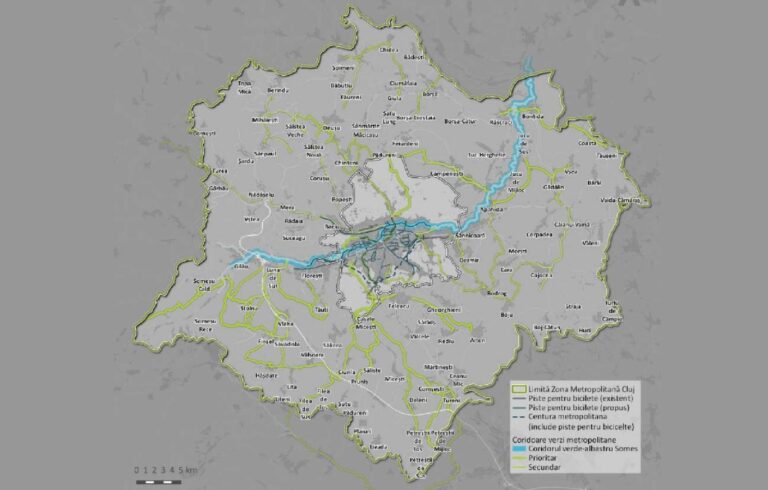 Coridor de mobilitate urbană verde-albastru, unic în Europa, va lega Apuseni/Tarnița de Cluj de-a lungul Someșului