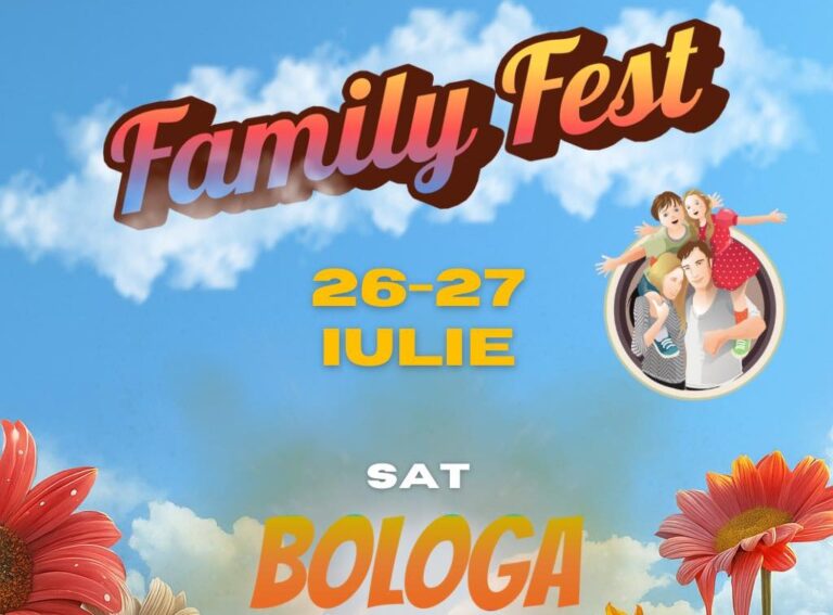 Family Fest revine la Bologa: două zile de distracție pentru întreaga familie, pe 26-27 iulie