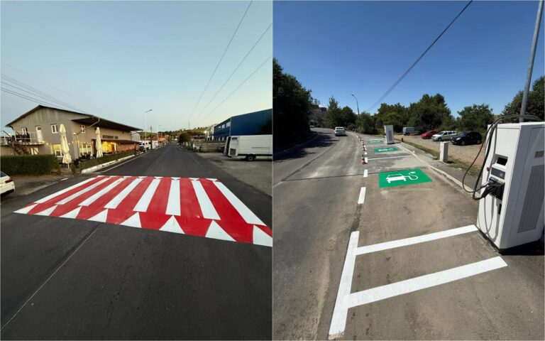 Primăria Florești a demarat campania anuală de trasare a marcajelor rutiere