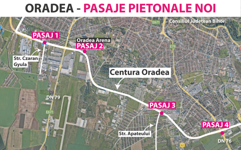 8 oferte pentru construcția pasajelor subterane pentru pietoni de pe Centura Oradea