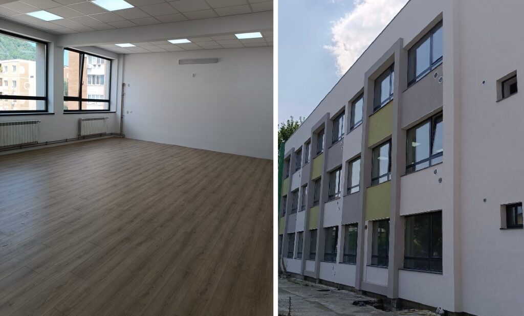 Lucrările de renovare la Liceul de Arte din Deva sunt finalizate în procent de peste 80%